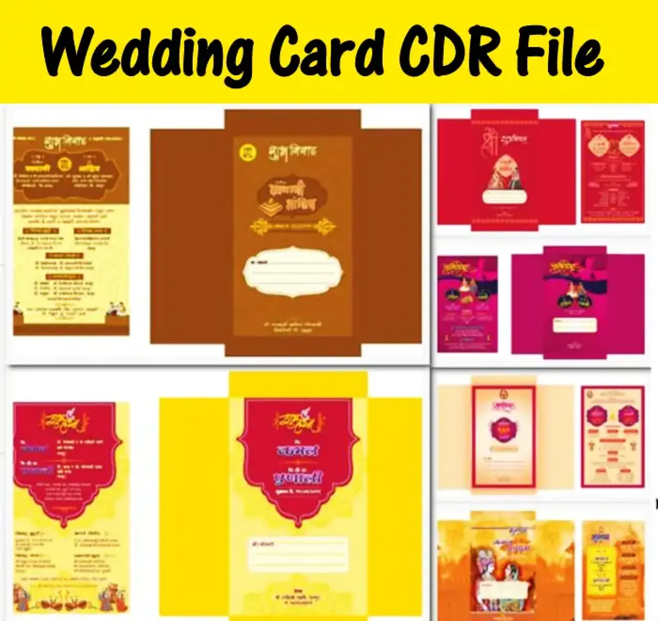 CDR Wedding Card Bundle Pack