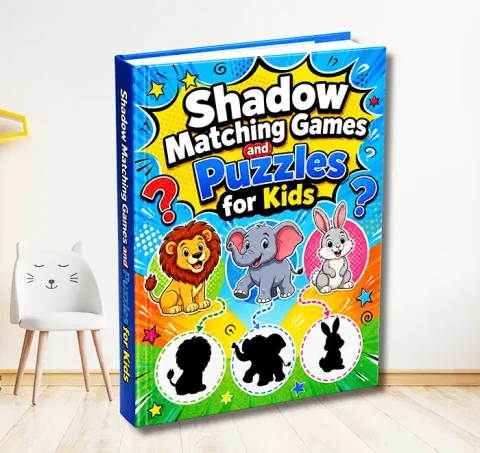 Fun Animal Shadow Matching Activities Book for Kids Ages 3–8