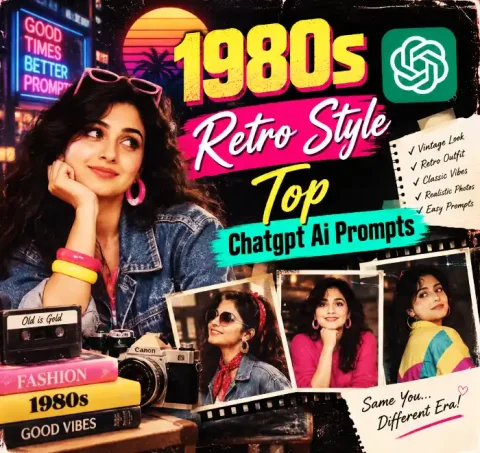 1980s Retro Style Top Chatgpt Ai Prompts List